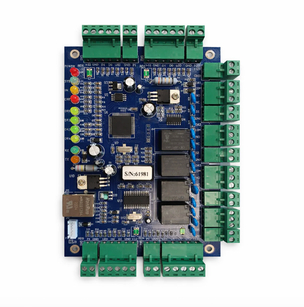 Multi door access control for secure commercial facilities