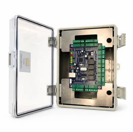 Quad relay access controller for multi door security