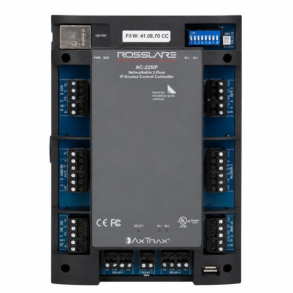 AC-225-PCBA Expandable Network Access Control Panel DIN Housing 2 Reader RS485 30K Users