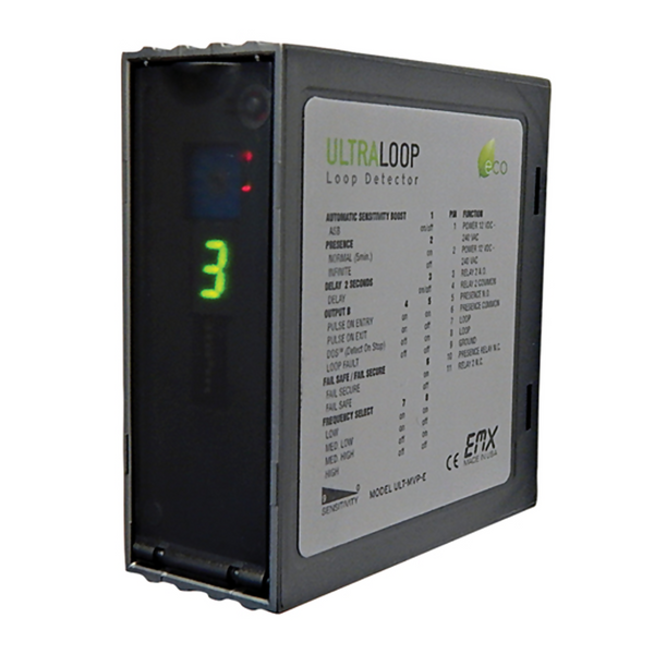 EMX-2630-1 ULTRA-MVP-2 Two Channel Multi-Voltage Vehicle Loop Detector