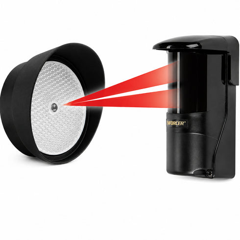 E-931-S50RRGQ Reflective Photoelectric Beam Sensor 50ft ETL UL325 Compliant