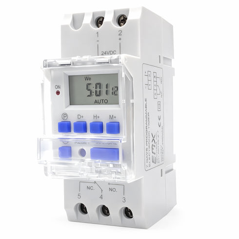 EMX-5407-2 PTM-24 Seven Day Programmable 24 VDC AC Timer