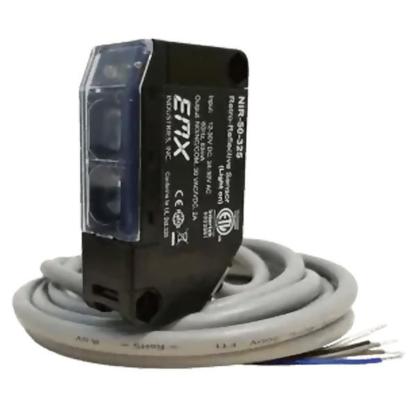 EMX 5255-K NIR-50-325 Retro-Reflective Photo Eye Kit for Door and Gate Safety